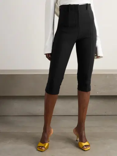 Jacquemus Capri Cropped Stretch-crepe Slim-leg Pants | Thumbnail 3 Jacquemus Capri Cropped Stretch-crepe Slim-leg Pants | Thumbnail 3