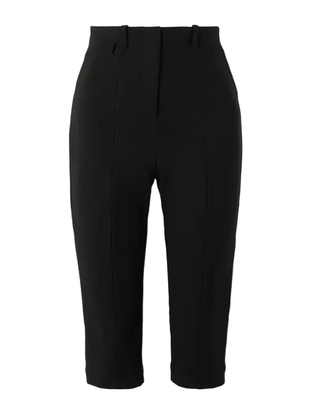 Capri Cropped Stretch-crepe Slim-leg Pants