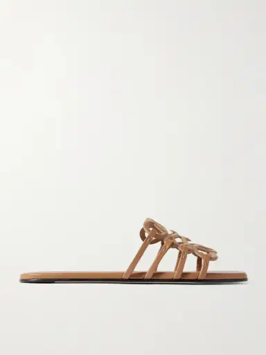 Loewe Petal Anagram Leather Slides | Thumbnail 5 Loewe Petal Anagram Leather Slides | Thumbnail 5