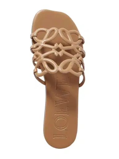 Loewe Petal Anagram Leather Slides | Thumbnail 1 Loewe Petal Anagram Leather Slides | Thumbnail 1