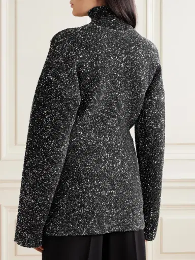 Balenciaga Sequined Knitted Turtleneck Sweater | Thumbnail 3 Balenciaga Sequined Knitted Turtleneck Sweater | Thumbnail 3
