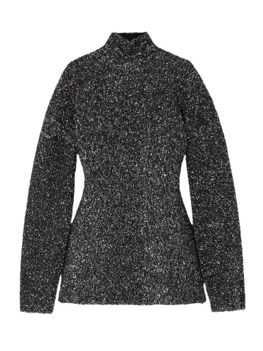 Balenciaga Sequined Knitted Turtleneck Sweater | Thumbnail 1 Balenciaga Sequined Knitted Turtleneck Sweater | Thumbnail 1