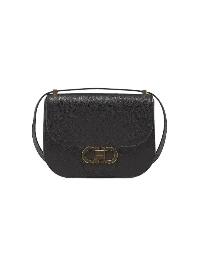 FERRAGAMO Women's  Double Gancio Saddle Bag - Nero