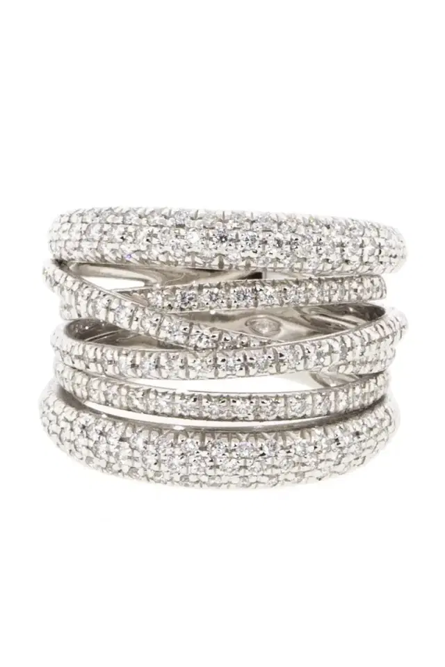 SIDNEY GARBER Diamond Scribble Ring - White Gold