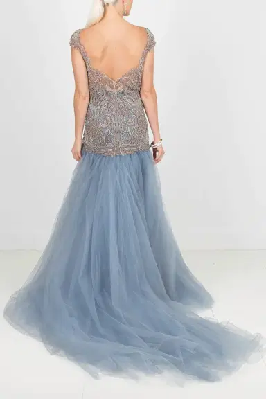 MARCHESA Drop Waist Embroidered Ball Gown | Thumbnail 3 MARCHESA Drop Waist Embroidered Ball Gown | Thumbnail 3