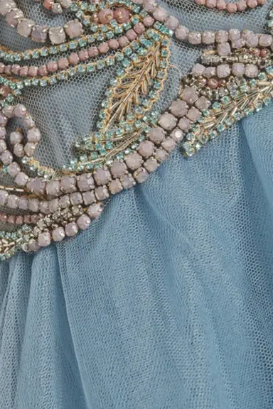 MARCHESA Drop Waist Embroidered Ball Gown | Thumbnail 4 MARCHESA Drop Waist Embroidered Ball Gown | Thumbnail 4