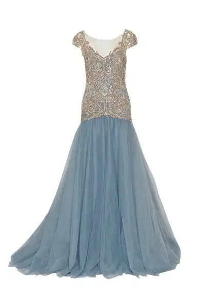 MARCHESA Drop Waist Embroidered Ball Gown | Thumbnail 1 MARCHESA Drop Waist Embroidered Ball Gown | Thumbnail 1