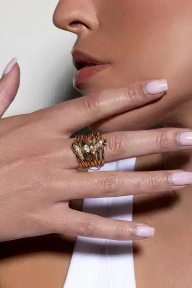 SIDNEY GARBER Three Headed Serpentine Ring | Thumbnail 2