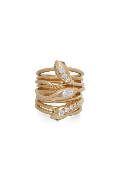 SIDNEY GARBER Three Headed Serpentine Ring | Thumbnail 1