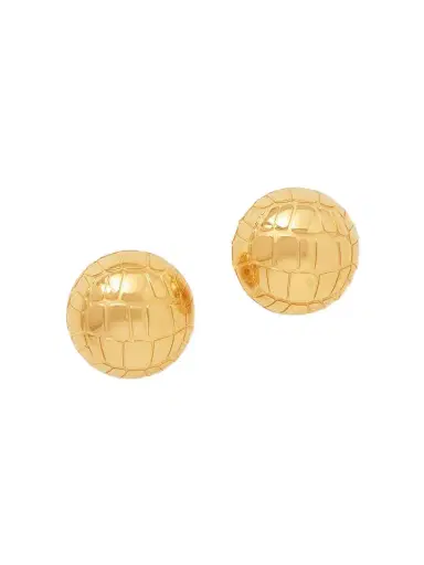 Jacquemus Salon Textured Gold-tone Earrings | Thumbnail 1