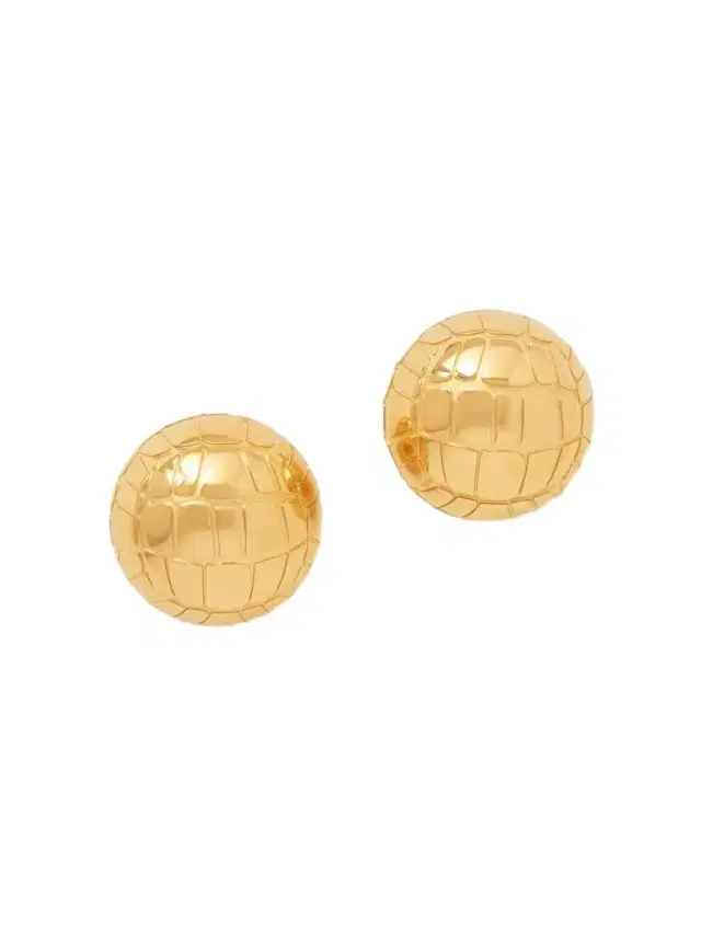 Salon Textured Gold-tone Earrings