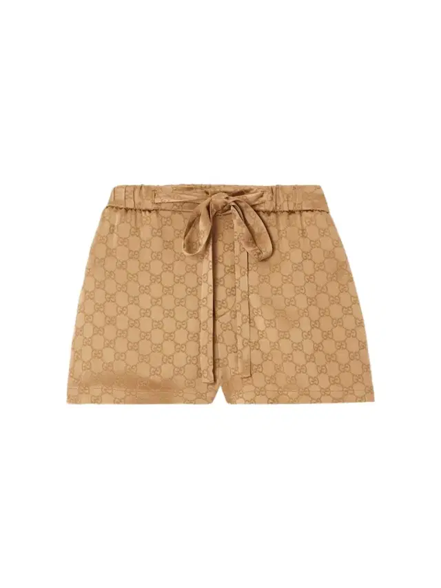 Gg Hammered Satin-jacquard Shorts