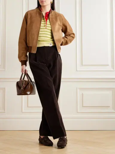 BALLY Suede Bomber Jacket | Thumbnail 2 BALLY Suede Bomber Jacket | Thumbnail 2