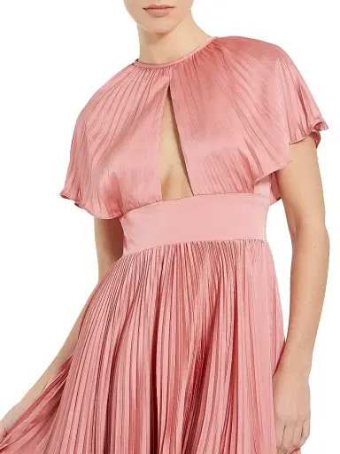 Mac Duggal Women's Cut-Out Pleated Maxi Dress - Dusty Rose | Thumbnail 3 Mac Duggal Women's Cut-Out Pleated Maxi Dress - Dusty Rose | Thumbnail 3
