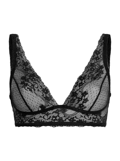 Commando Women's Double Take Stretch Lace Bralette - Black - Size Medium | Thumbnail 5