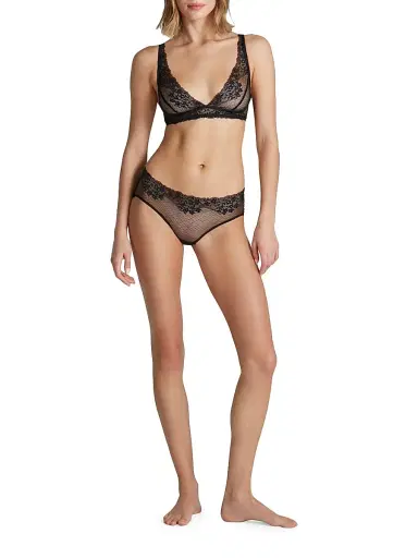 Commando Women's Double Take Stretch Lace Bralette - Black - Size Medium | Thumbnail 6