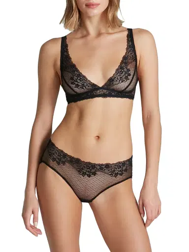 Commando Women's Double Take Stretch Lace Bralette - Black - Size Medium | Thumbnail 7