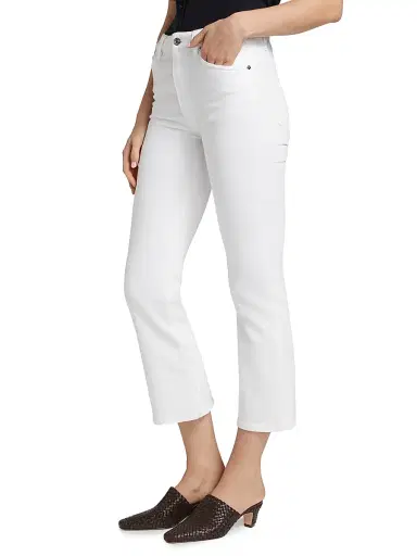 Frame Women's Reboot Crop Mid-Rise Pants - White - Size 31 | Thumbnail 4 Frame Women's Reboot Crop Mid-Rise Pants - White - Size 31 | Thumbnail 4