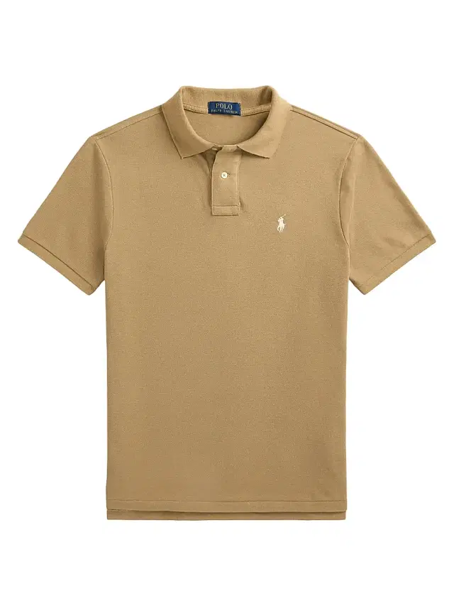 Polo Ralph Lauren Men's The Iconic Mesh Polo Shirt - Cafe Tan