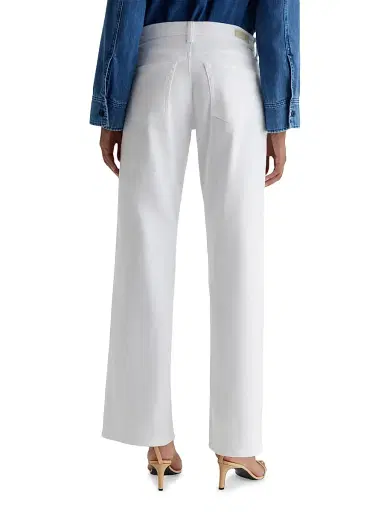 AG Jeans Women's Adria Mid-Rise Relaxed Fit Jeans - Gallery White - Size 31 | Thumbnail 5
