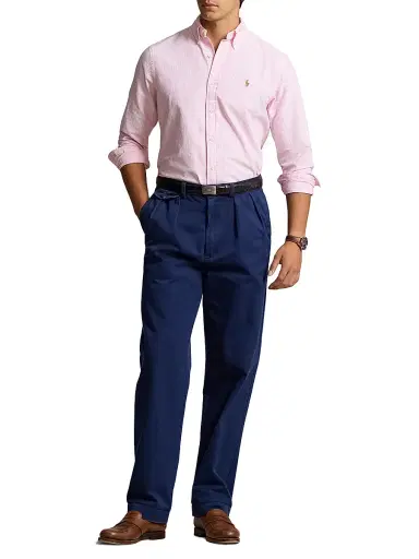 Polo Ralph Lauren Men's Logo-Embroidered Striped Cotton Oxford Shirt | Thumbnail 2
