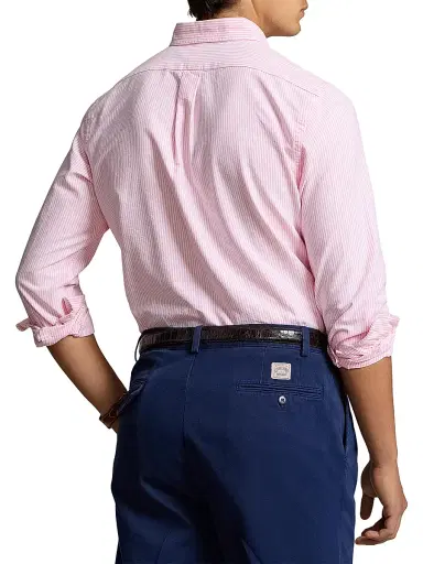 Polo Ralph Lauren Men's Logo-Embroidered Striped Cotton Oxford Shirt | Thumbnail 4