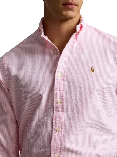 Polo Ralph Lauren Men's Logo-Embroidered Striped Cotton Oxford Shirt | Thumbnail 5