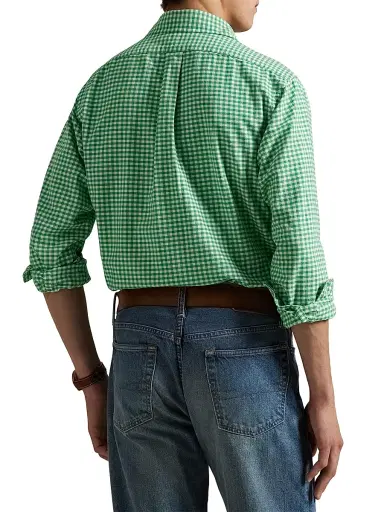 Polo Ralph Lauren Men's Logo-Embroidered Gingham Cotton Oxford Shirt | Thumbnail 4