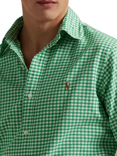 Polo Ralph Lauren Men's Logo-Embroidered Gingham Cotton Oxford Shirt | Thumbnail 5