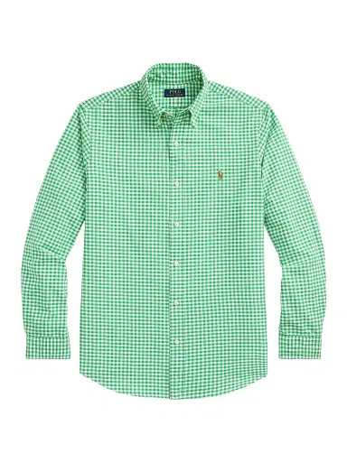 Polo Ralph Lauren Men's Logo-Embroidered Gingham Cotton Oxford Shirt | Thumbnail 1