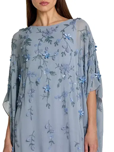 Mac Duggal Women's Embellished Trapeze Dress - Powder Blue - Size 16 | Thumbnail 3