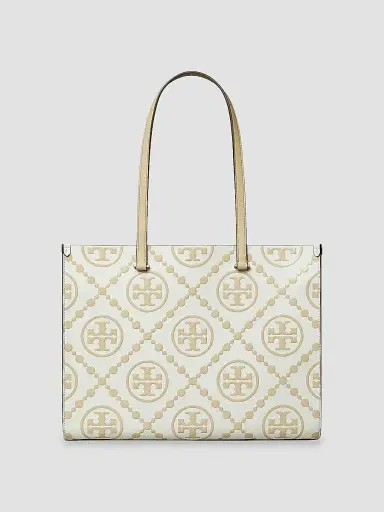 Tory Burch Women's T Monogram Embossed Leather Tote Bag | Thumbnail 4