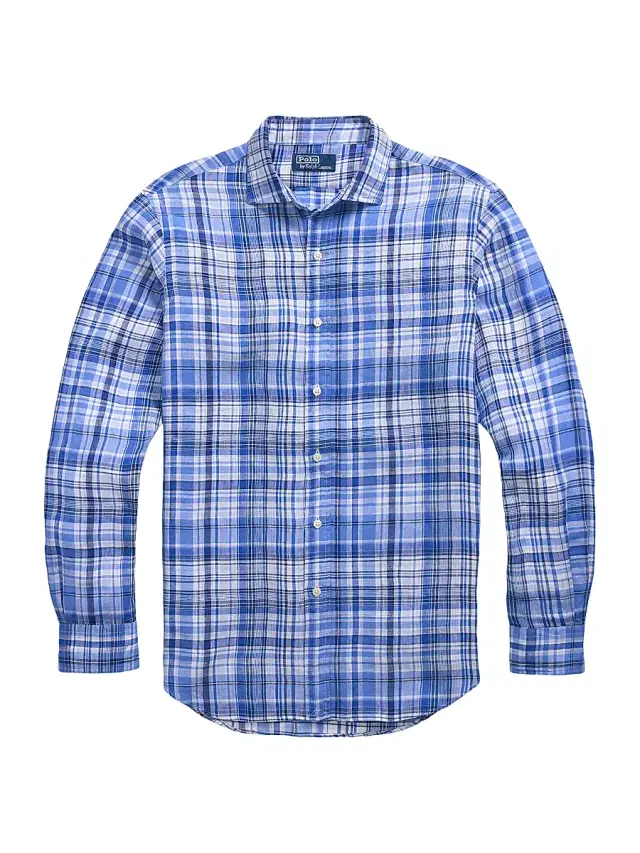 Polo Ralph Lauren Men's Classic-Fit Plaid Linen Shirt - Blue Multi