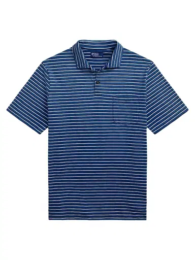 Polo Ralph Lauren Men's Classic-Fit Striped Jersey Polo Shirt - Medium Indigo Multi - Size XXL | Thumbnail 1 Polo Ralph Lauren Men's Classic-Fit Striped Jersey Polo Shirt - Medium Indigo Multi - Size XXL | Thumbnail 1