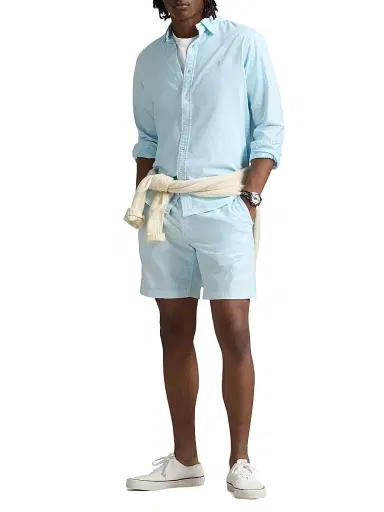 Polo Ralph Lauren Men's Classic-Fit Mineral-Dyed Oxford Shirt - Sky | Thumbnail 2