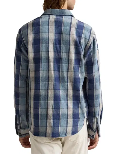 Polo Ralph Lauren Men's Classic-Fit Plaid Flannel Workshirt - Blue Multi - Size XXL | Thumbnail 4 Polo Ralph Lauren Men's Classic-Fit Plaid Flannel Workshirt - Blue Multi - Size XXL | Thumbnail 4