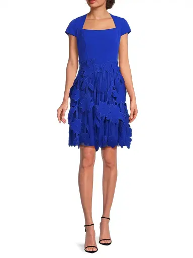 Shani Women's Crepe Fit & Flare Dress | Thumbnail 2