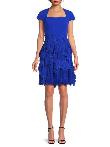 Shani Women's Crepe Fit & Flare Dress | Thumbnail 3