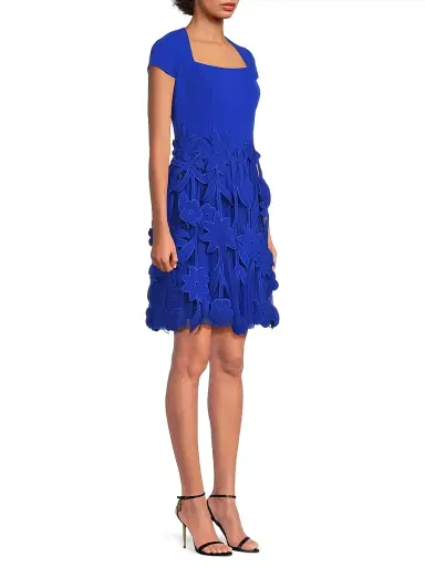 Shani Women's Crepe Fit & Flare Dress | Thumbnail 4