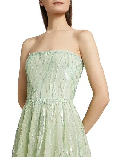 Atelier Prabal Gurung Women's Nancy Sequined Strapless Gown | Thumbnail 6 Atelier Prabal Gurung Women's Nancy Sequined Strapless Gown | Thumbnail 6