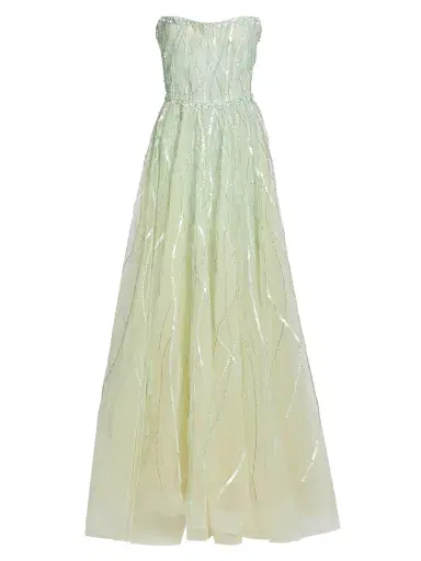 Atelier Prabal Gurung Women's Nancy Sequined Strapless Gown | Thumbnail 1 Atelier Prabal Gurung Women's Nancy Sequined Strapless Gown | Thumbnail 1
