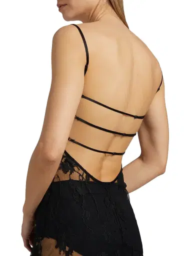 Kiki de Montparnasse Women's Dominique Sheer Lace Midi-Dress - Black - Size 8 | Thumbnail 5 Kiki de Montparnasse Women's Dominique Sheer Lace Midi-Dress - Black - Size 8 | Thumbnail 5