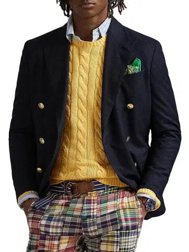 Polo Ralph Lauren Men's Cable-Knit Cotton Sweater - Fall Yellow | Thumbnail 6 Polo Ralph Lauren Men's Cable-Knit Cotton Sweater - Fall Yellow | Thumbnail 6