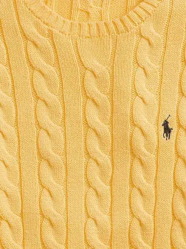 Polo Ralph Lauren Men's Cable-Knit Cotton Sweater - Fall Yellow | Thumbnail 7 Polo Ralph Lauren Men's Cable-Knit Cotton Sweater - Fall Yellow | Thumbnail 7
