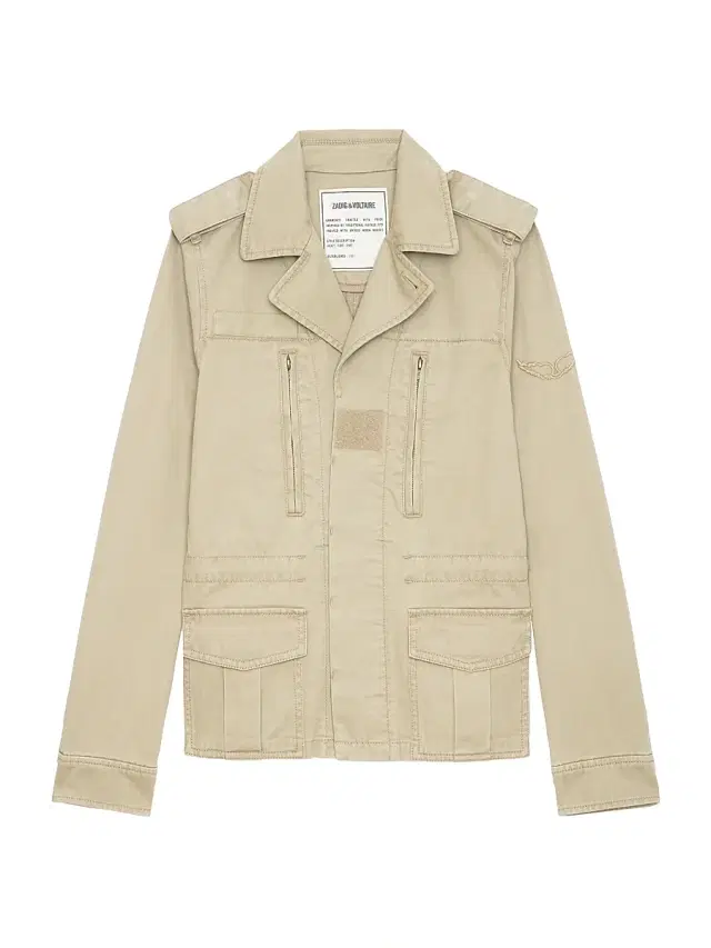 Zadig & Voltaire Women's Klimi Cotton Military Jacket - Latte