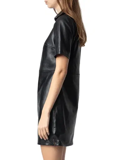 Zadig & Voltaire Women's Ralmy Grommet Embellished Leather Minidress | Thumbnail 4 Zadig & Voltaire Women's Ralmy Grommet Embellished Leather Minidress | Thumbnail 4