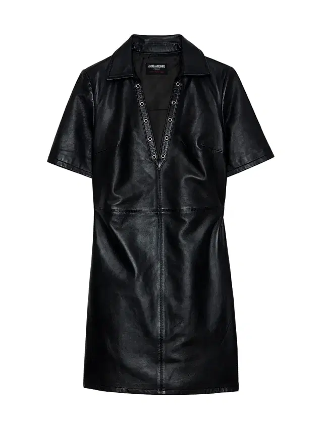 Zadig & Voltaire Women's Ralmy Grommet Embellished Leather Minidress - Black