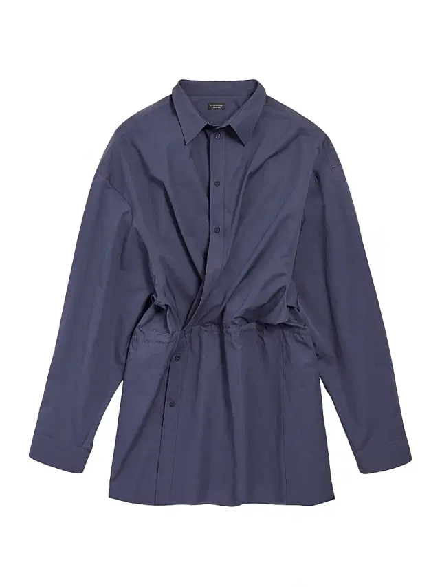 Balenciaga Women's Shirt Mini Dress - Faded Blue