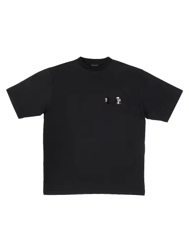 Balenciaga Men's Gaffer T-Shirt Large Fit - Black White Red | Thumbnail 1