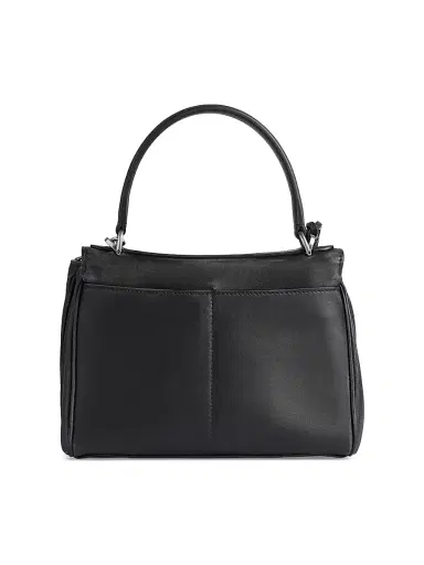 Balenciaga Women's Rodeo Mini Top Handle Bag Used Effect with Charms - Black | Thumbnail 4